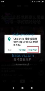 cấp quyền truy cập vị trí cho app tiktok trung quốc