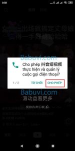 cấp quyền cho app tiktok trung quốc