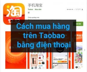 Cách mua hàng trên taobao bằng điện thoại ảnh dại diện