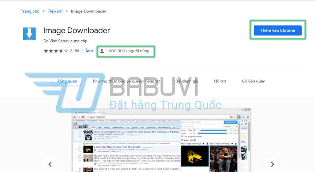 cài đặt công cụ tải ảnh trên taobao